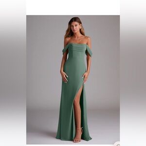 AZAZIE SAIGE Eucalyptus Dress size 6 NWT